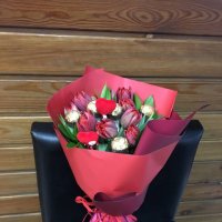 Букет роз с Днем Рождения 11 бордовых роз - Белая Церковь