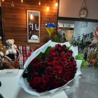101 красная роза + фото - Глыбока