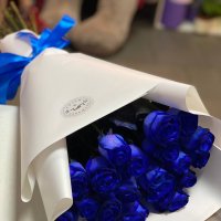 Blue roses by the piece - Margilan