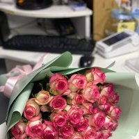Premium white-pink roses by the piece - Roscommon