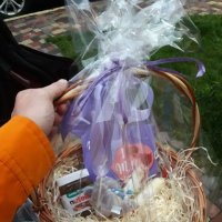 Basket with sweets and teddy - Volyn area 