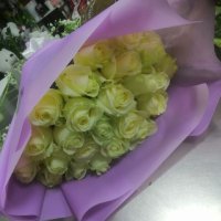 25 white roses - Naharia