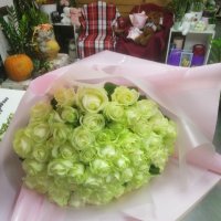 Bouquet 51 white roses - Anyksciai
