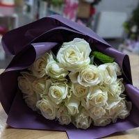 Bouquet 25 white roses - Aleksandrоw Kujawski