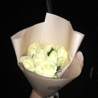 7 white roses - Billings