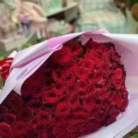 101 красная роза + фото - Арамус