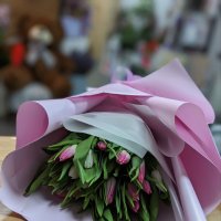 25 белых и розовых тюльпанов - Кобулети