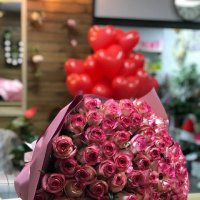 Букет 101 рожева троянда - Олександрівка