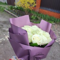 Букет 25 белых роз - Рамбоиллет