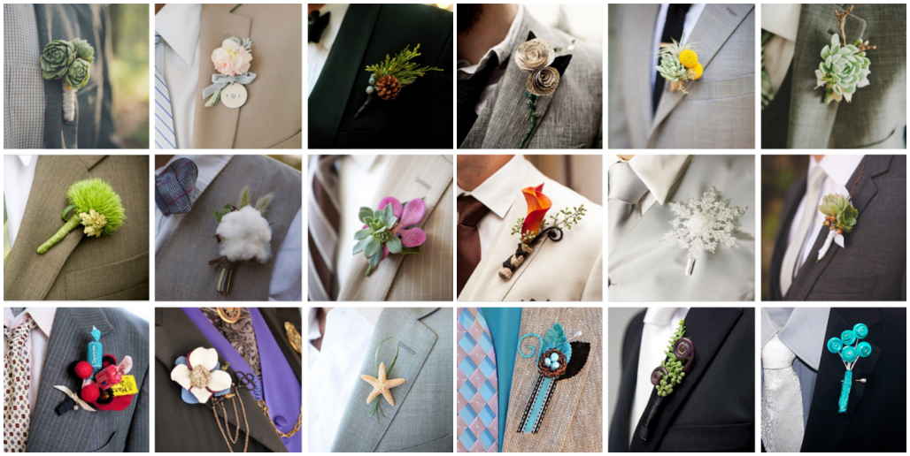 Изготавливаем свадебные бутоньерки для гостей своими руками — Свадебный портал Marry