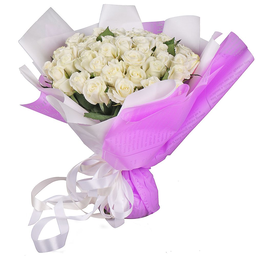 Bouquet 51 white roses