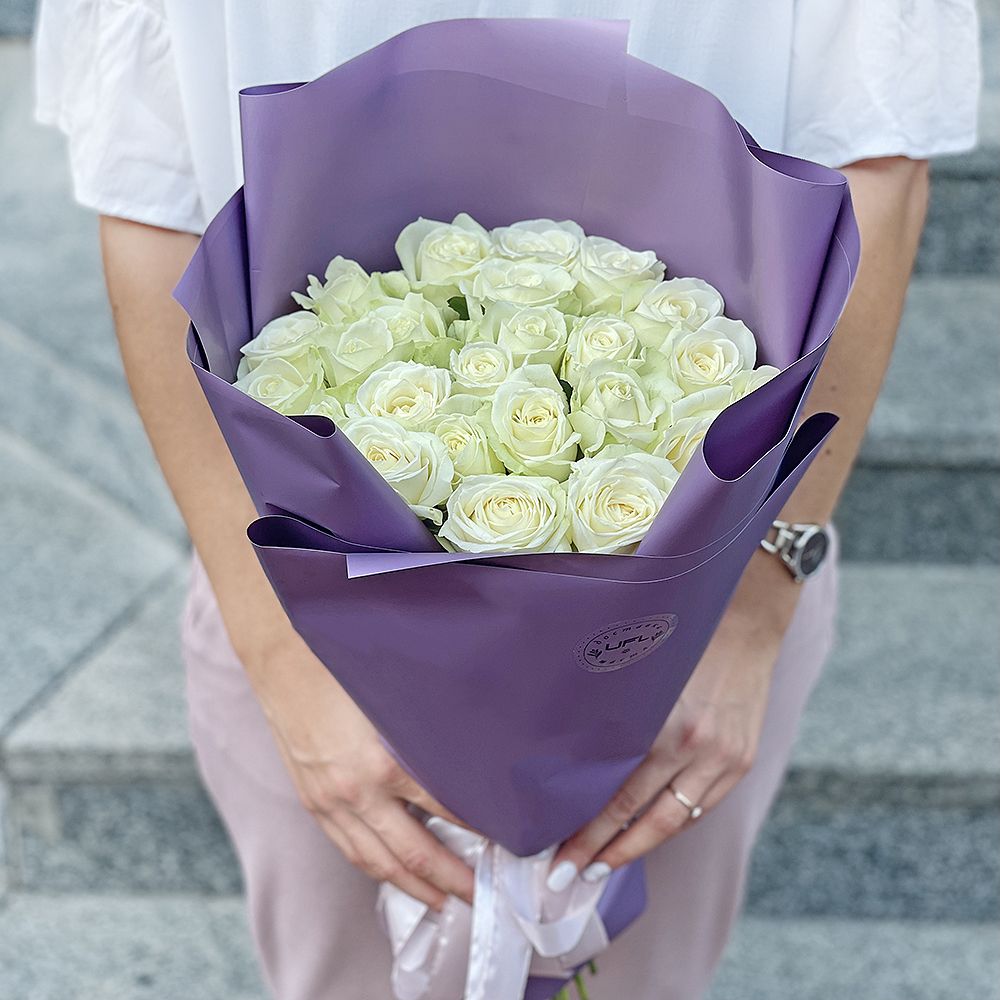 Bouquet 25 white roses